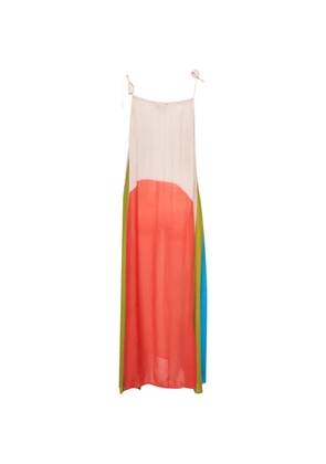 AllSaints Aida colour-block maxi dress - Orange