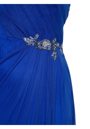 Rhea Costa embellished one-shoulder maxi dress - Blue