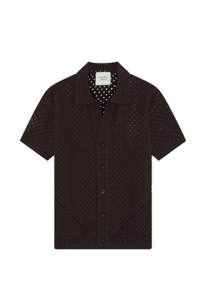 Frescobol Carioca Pinto crochet shirt - Brown