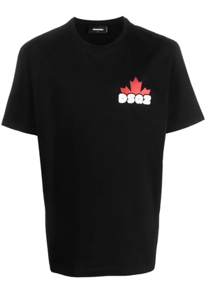 DSQUARED2 logo-print cotton T-shirt - Black