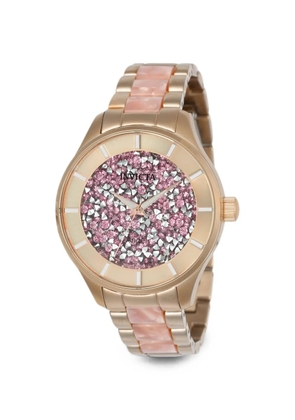 Invicta Angel crystal-embellishment 40mm watch - Pink