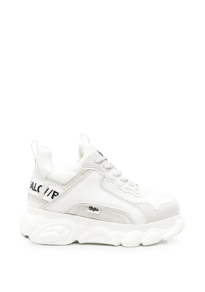 Buffalo CDL Chai logo-patch panelled sneakers - White