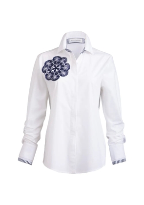 Silvia Tcherassi Karis lace-appliqué shirt - White