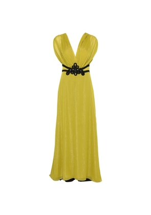 Maestri V-neck maxi dress - Green