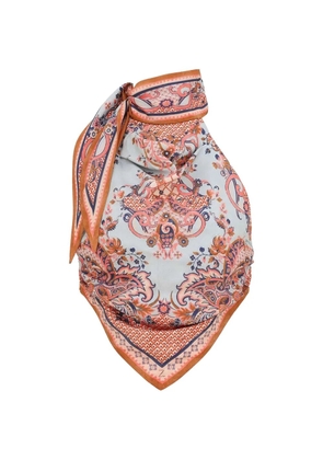 ZIMMERMANN paisley-print silk top - Blue