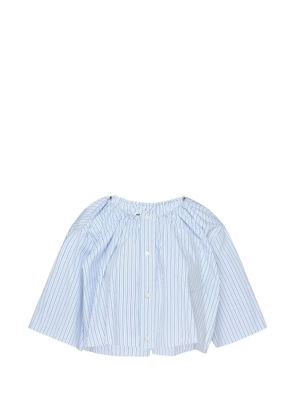 Alexander Wang striped cropped shirt - White