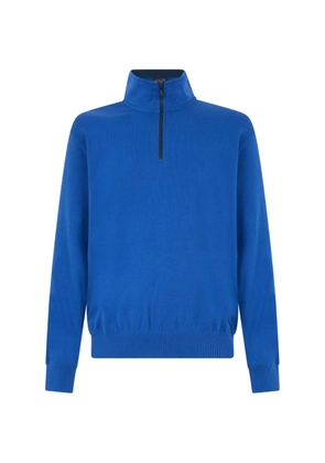 Paul & Shark quarter-zip high-neck sweater - Blue
