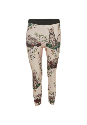 Dolce & Gabbana Pre-Owned printed jersey leggings - Neutrals
