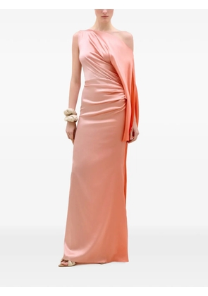 Silvia Tcherassi Frankee asymmetric ruched maxi dress - Pink