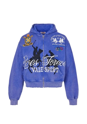 Vale Schwab zip-up hoodie - Blue