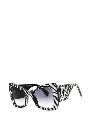 Marc Jacobs Eyewear zebra-print cat-eye frame sunglasses - White
