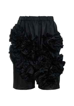 Comme Des Garçons Comme Des Garçons ruffled elasticated-waist shorts - Black