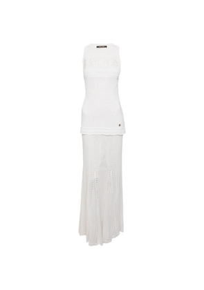 Roberto Cavalli Vintage knit skirt and top set - White