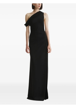 2310 STUDIO one-shoulder draped maxi dress - Black