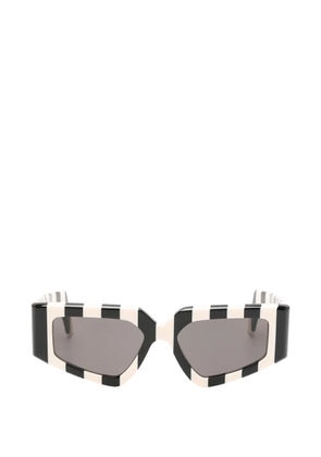VALENTINO GARAVANI EYEWEAR geometric-frame sunglasses - Black
