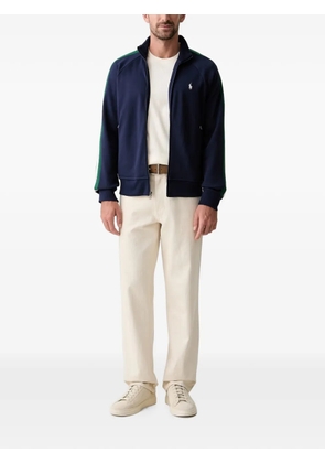 Polo Ralph Lauren logo-embroidered side-stripe zip-up sweatshirt - Blue