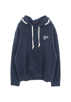 Louis Vuitton Pre-Owned logo-detail hoodie - Blue