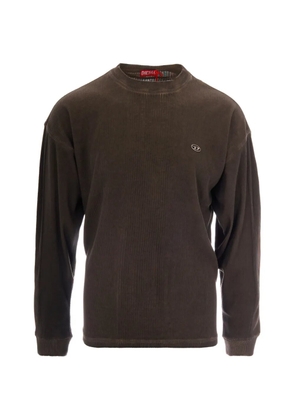 Diesel Oval D ribbed sweater - Brown
