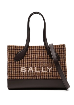 Bally mini Bar tote bag - Brown