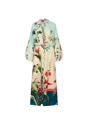 F.R.S For Restless Sleepers floral-print silk maxi dress - Neutrals