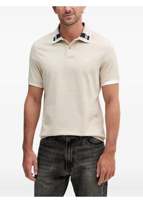 Barbour Callington check-pattern polo shirt - Neutrals