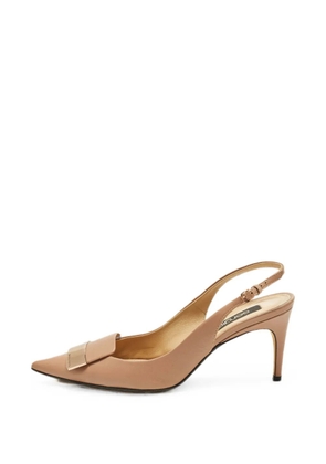 Sergio Rossi leather heeled pumps - Neutrals