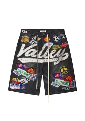 Vale Skittles Patch 1980s belt-loop shorts - Black
