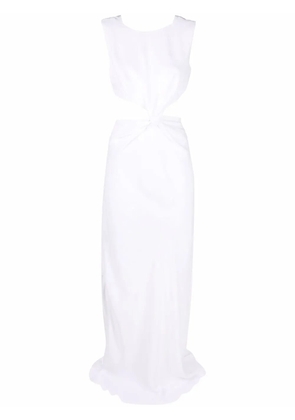 Alberta Ferretti cut-out long dress - White