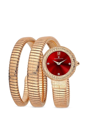CHRISTIAN VAN SANT Naga 28mm serpent-link watch - Red