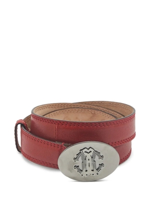 Roberto Cavalli Vintage RC logo buckle belt - Red