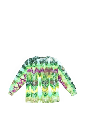 Advisory Board Crystals tie-dye glitter-print T-shirt - Green