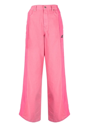AMBUSH wide-leg panelled trousers - Pink