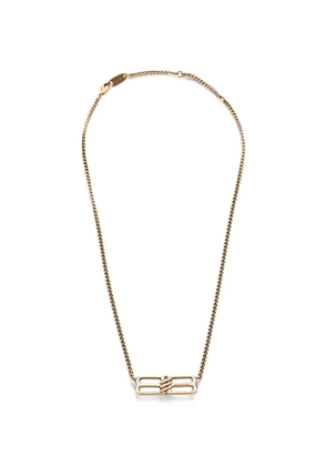 Balenciaga Pre-Owned BB Icon chain necklace - Gold