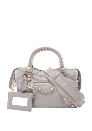 Balenciaga Pre-Owned 2012-2020 Mini Lambskin Motocross Giant 21 City satchel - Grey