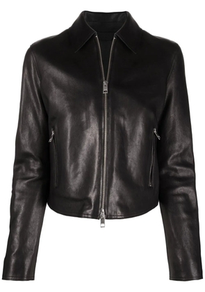 Diesel L-Melia-Nw zip-up leather jacket - Black