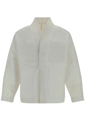 MORDECAI shawl-lapel wrap jacket - Neutrals