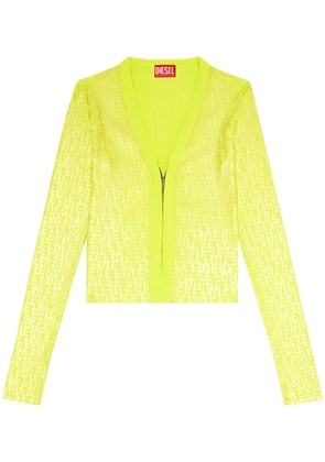 Diesel M-Gria monogram-print cardigan - Green