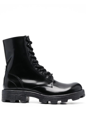 Diesel D-Hammer lace-up leather boots - Black