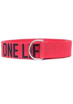 DSQUARED2 slogan-print belt