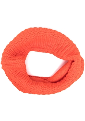 DSQUARED2 logo-patch detail collar scarf - Orange