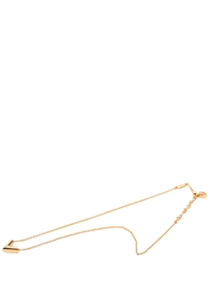 Louis Vuitton Pre-Owned 2020 Gold Plated Essential V Pendant Necklace costume necklace