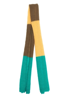 DSQUARED2 knitted patchwork scarf - Green