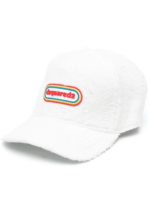 DSQUARED2 logo terry-cloth baseball cap - White