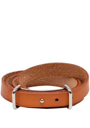 Hermès Pre-Owned 2000 Swift Api II Triple Tour Wrap Bracelet costume bracelet - Brown