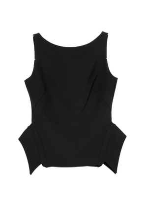 Róhe deconstructed peplum-detail top - Black