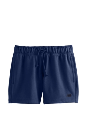 New Balance logo-embroidered track shorts - Blue