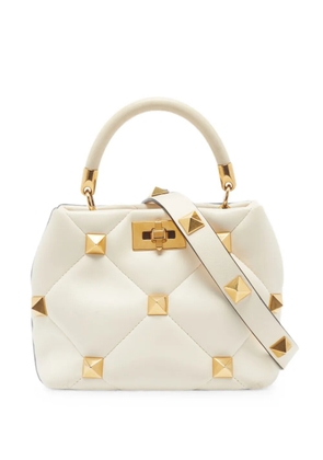 Valentino Garavani Pre-Owned small Roman Stud quilted tote bag - White