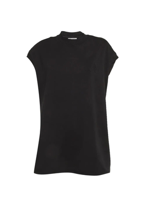 The Attico Laurie cotton T-shirt - Black