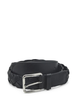 Mulberry Pre-Owned M buckle woven belt - Black