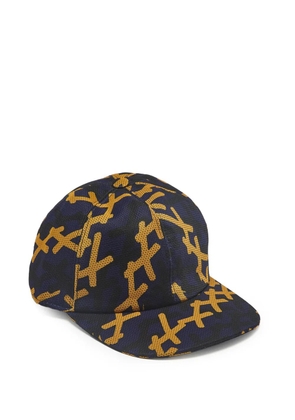 Ermenegildo Zegna Vintage printed mesh baseball cap - Blue